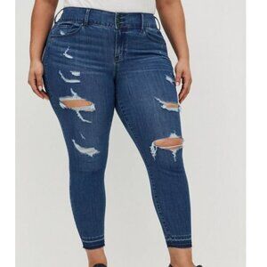 Torrid Jegging Skinny Super Soft High-Rise Destructed Jean 22